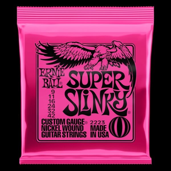 Ernie Ball Super Slinky Nickel Wound Electric Guitar Strings 9-42 - Image 4