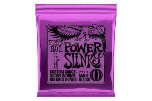 Ernie Ball Power Slinky Nickel Wound Electric Guitar Strings 11-48