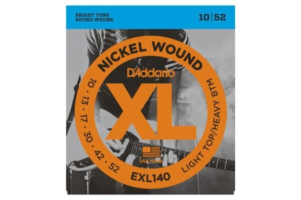 Daddario EXL140 Nickel Wound, Light Top/Heavy Bottom, 10-52