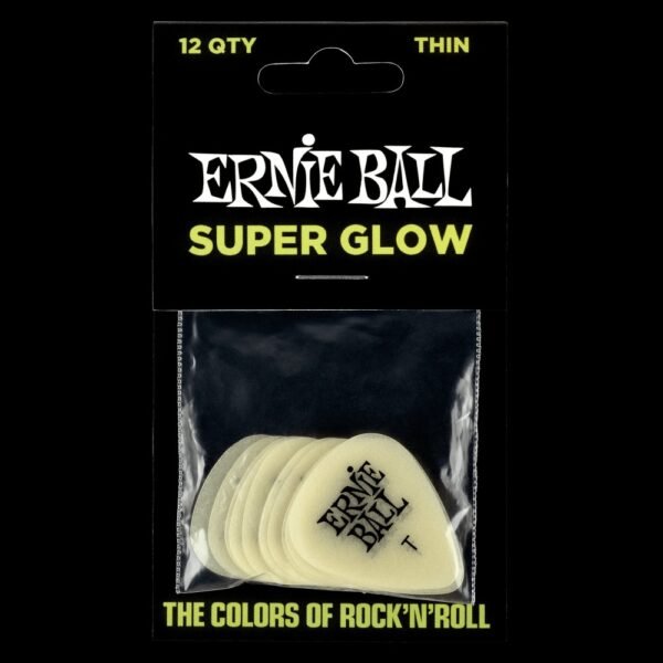 Ernie Ball Super Glow Cellulose Picks (12 ตัว) - Image 3
